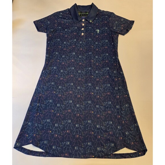 William Murray Golf Dresses & Skirts - William Murray Golf Dress Women’s Small Blue Print Polo Performance Stretch